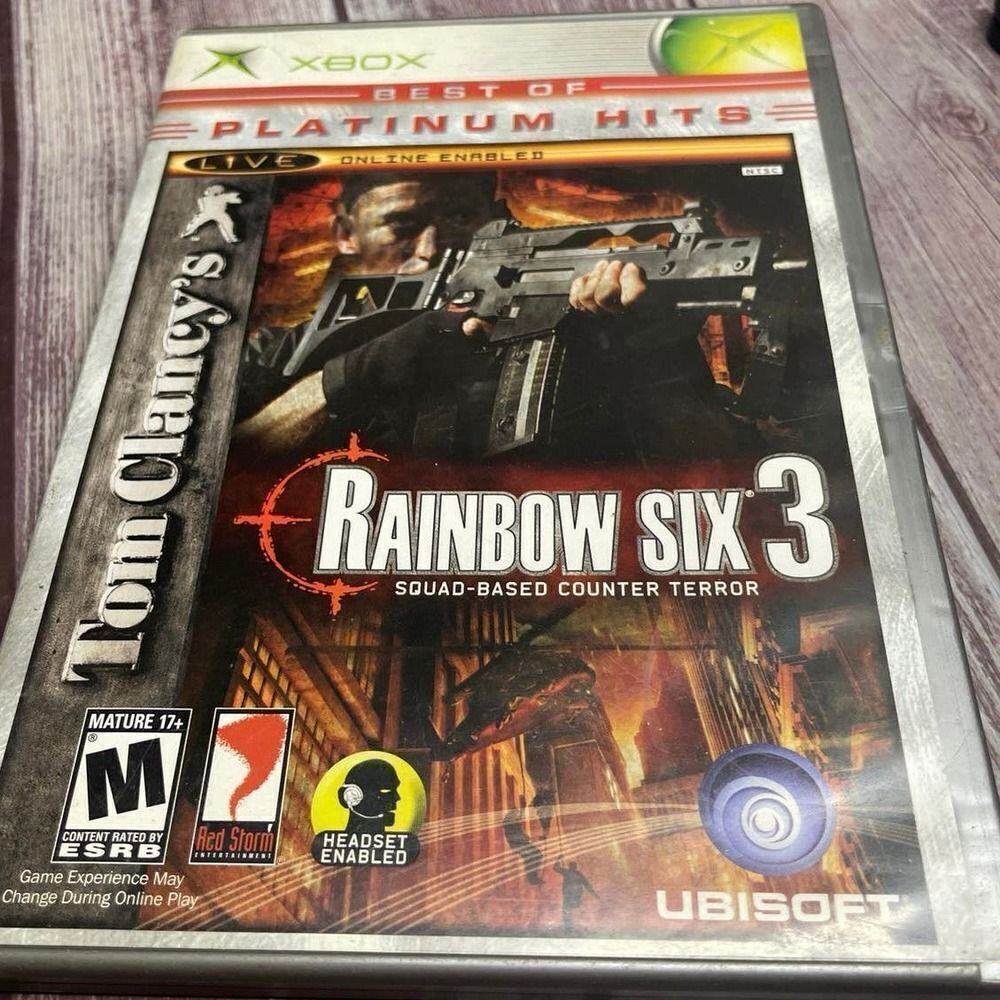 Tom Clancy's Rainbow Six 3 Xbox Original Platinum Hits Tactical Shooter Game